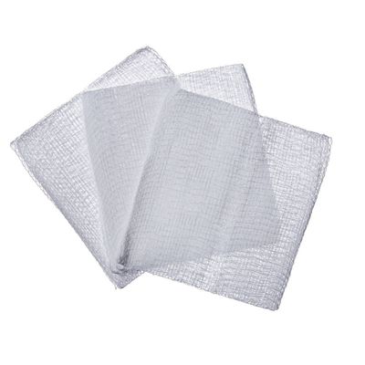 Sprzedaż hurtowa 100% bawełny medycznej sterylnej lub niesterylnej 2′ ′ /3′ ′ /4′ ′ - 8/12/16ply Swaby gazowe białe bandaże na rany
