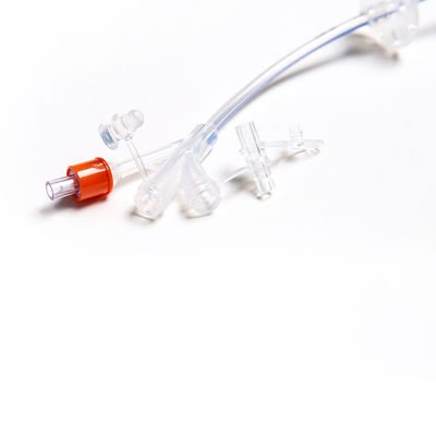 Jednorazowy zestaw Fr12-Fr24 gładki miękki silikonowy zestaw rurek gastrostomijnych klasy medycznej do szpitala